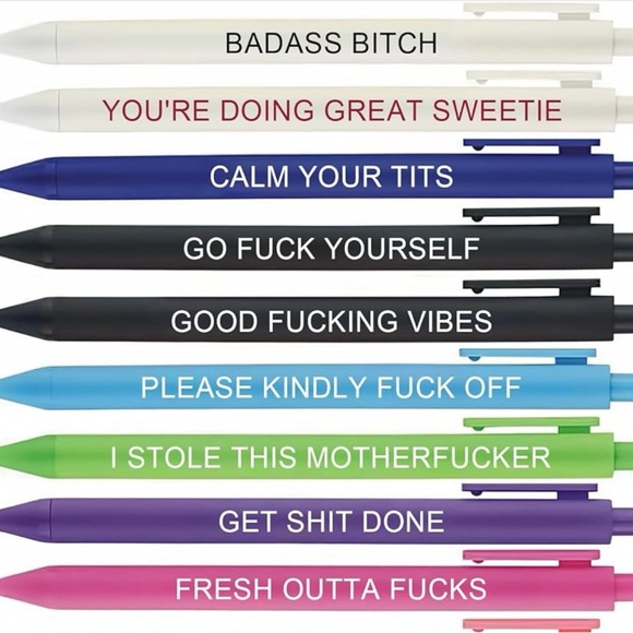 Other - Choice of 3 Funny Adult Pens